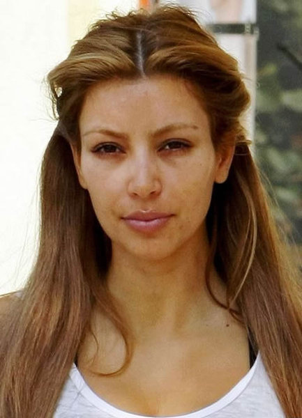 kim kardashian no makeup 2010