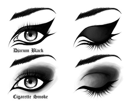 Gothic Makeup on Cool Eye Makeup Designs  Emo Makeup Look  Eye Makeup