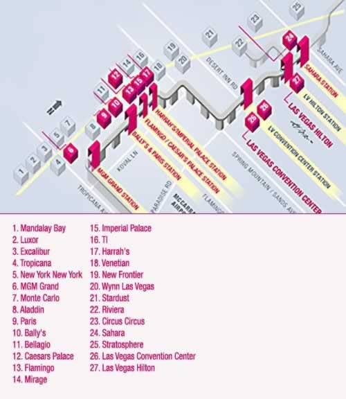 hotel map of las vegas strip 2011. map of las vegas strip hotels and casinos 2011. Las Vegas Strip Map